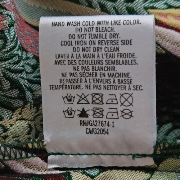 Eva Franco by Anthro Botanical Tapestry Pleated Midi Skirt Green Floral Size 0P - Picture 7 of 11